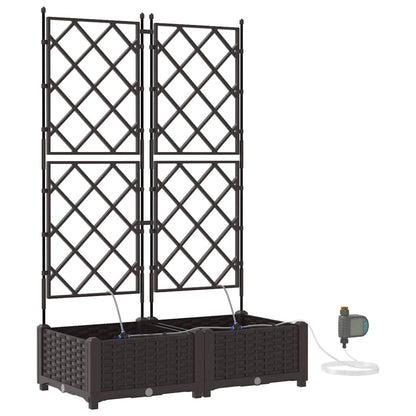 Garden Brown 80 x 40 x 126 cm Steel