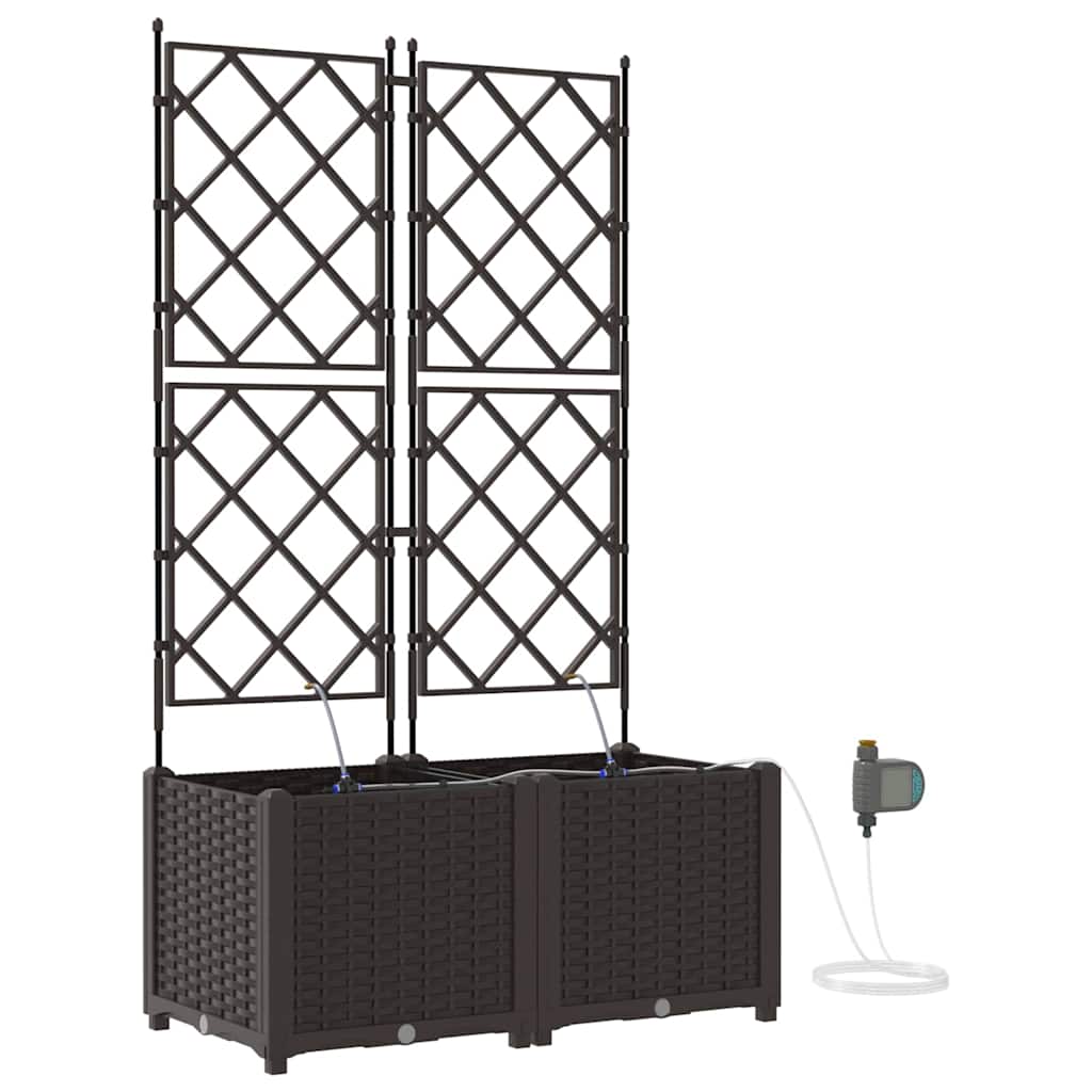 Garden Brown 80 x 40 x 142 cm Steel