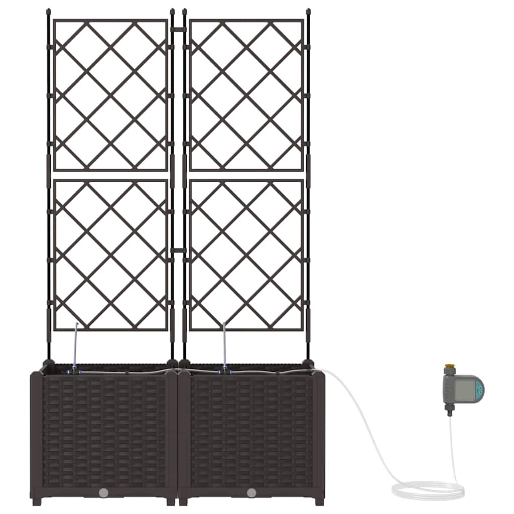 Garden Brown 80 x 40 x 142 cm Steel