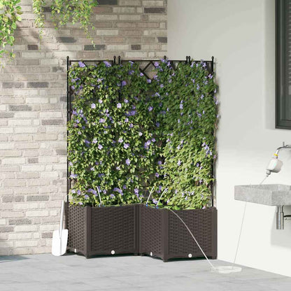 Garden Brown 80 x 80 x 142 cm Steel