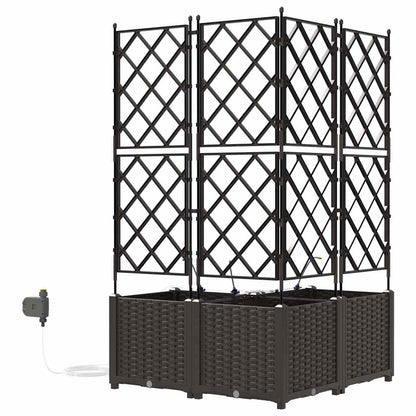 Garden Brown 80 x 80 x 142 cm Steel