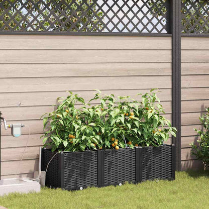 Garden Black 120 x 40 x 37.5 cm Steel