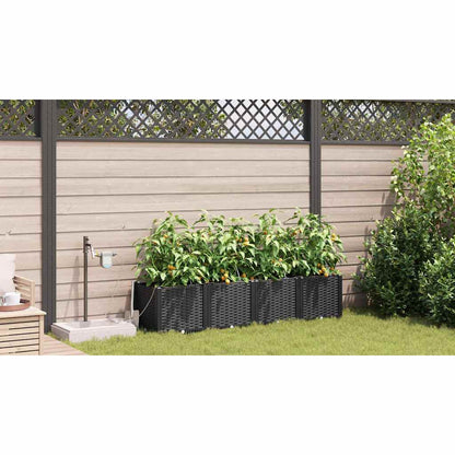 Garden Black 160 x 40 x 37.5 cm Steel