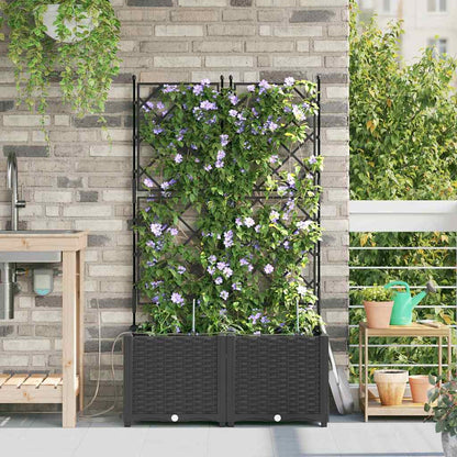 Garden Black 80 x 40 x 142 cm Steel