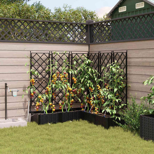 Garden Black 120 x 120 x 126 cm Steel