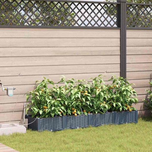 Garden Light grey 160 x 40 x 22 cm Steel