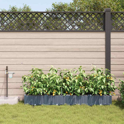 Garden Light grey 160 x 40 x 22 cm Steel