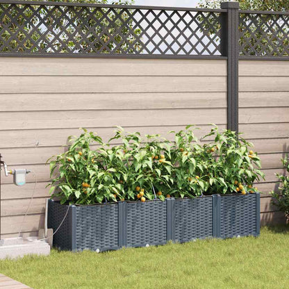 Garden Light grey 160 x 40 x 37.5 cm Steel