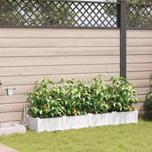 Garden White 160 x 40 x 22 cm Steel