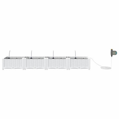 Garden White 160 x 40 x 22 cm Steel