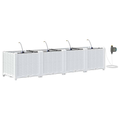 Garden White 160 x 40 x 37.5 cm Steel