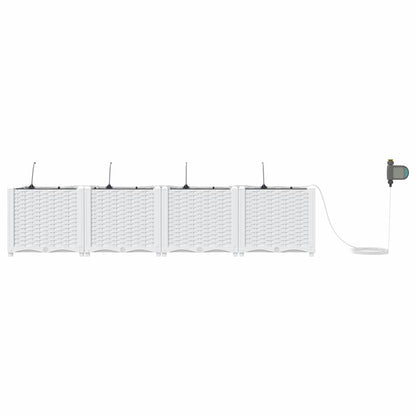 Garden White 160 x 40 x 37.5 cm Steel