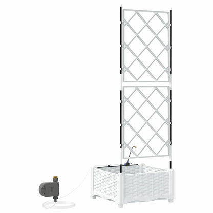 Garden White 40 x 40 x 126 cm Steel