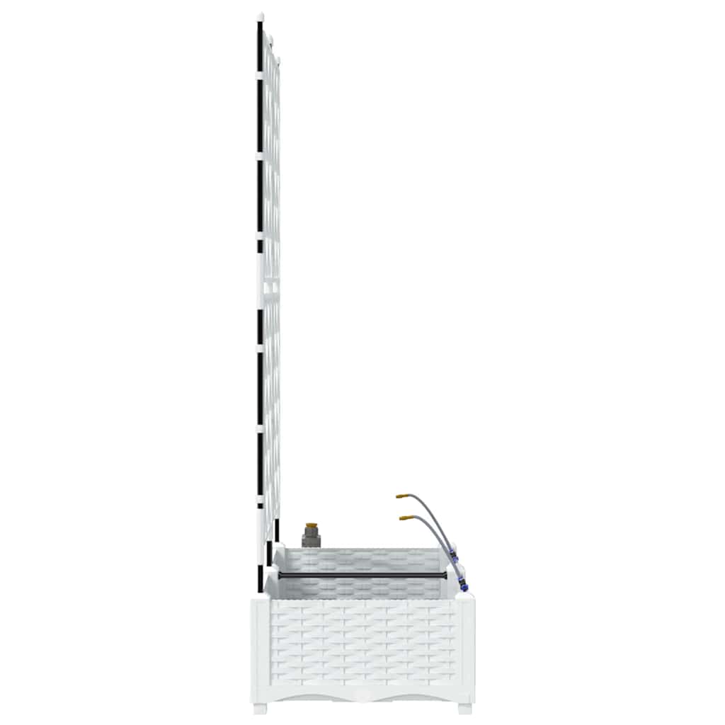 Garden White 80 x 40 x 126 cm Steel