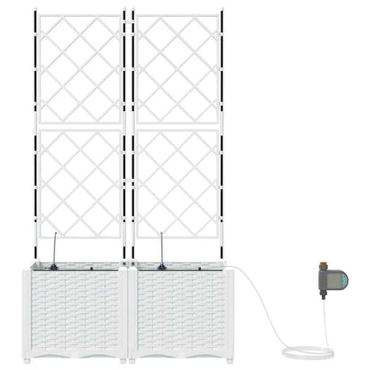 Garden White 80 x 40 x 142 cm Steel