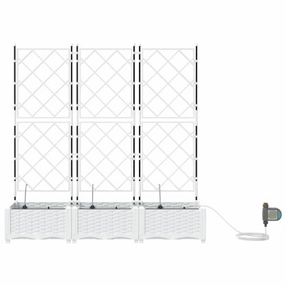 Garden White 120 x 40 x 126 cm Steel