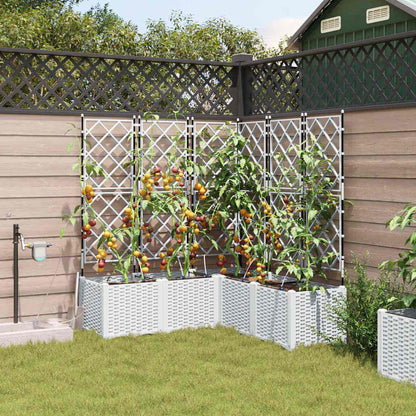 Garden White 120 x 120 x 142 cm Steel