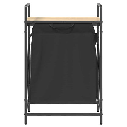 Laundry Basket 1 Compartment with Shelf Sonoma Oak