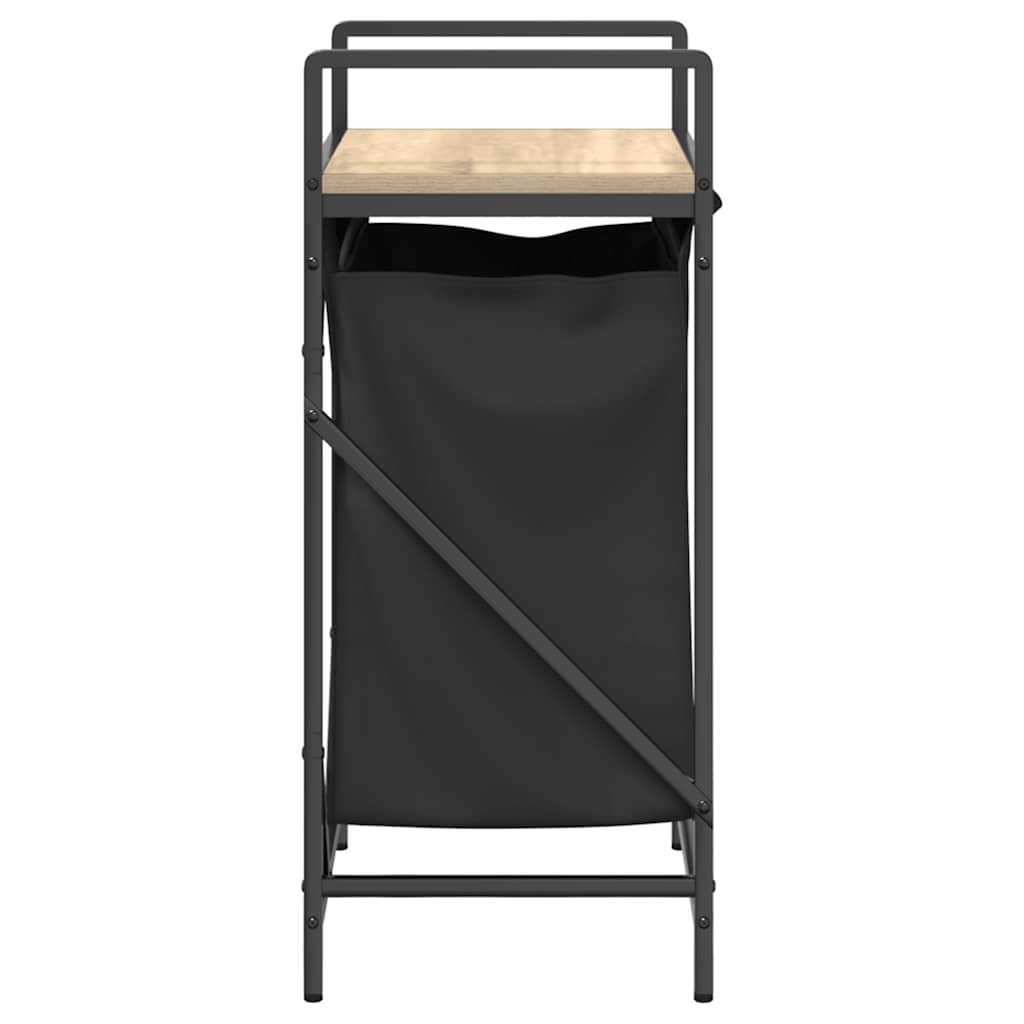 Laundry Basket 1 Compartment with Shelf Sonoma Oak