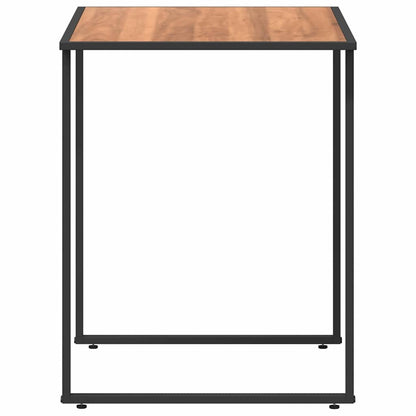 Garden Table Brown 100 x 55 x 70 cm Steel and DPC