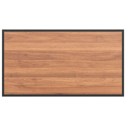 Garden Table Brown 100 x 55 x 70 cm Steel and DPC