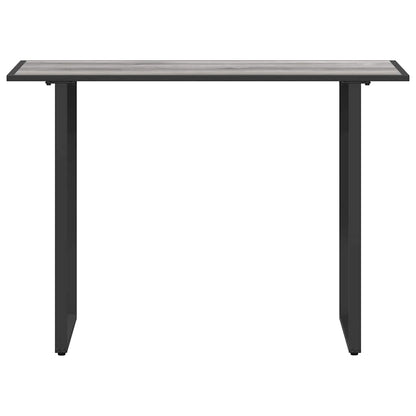 Garden Table Grey 100 x 55 x 70 cm Steel and DPC