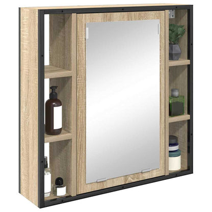 Bathroom Mirror Cabinet Beige 60 x 16 x 60 cm Engineered wood