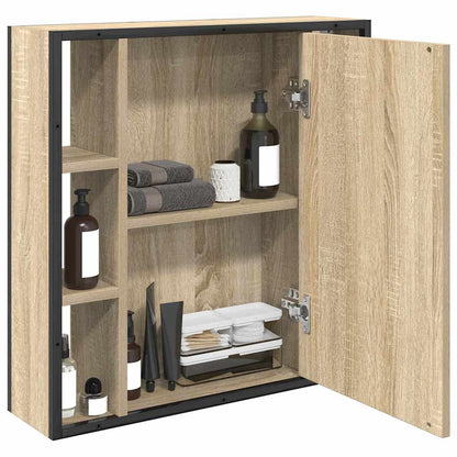 Bathroom Mirror Cabinet Beige 60 x 16 x 60 cm Engineered wood
