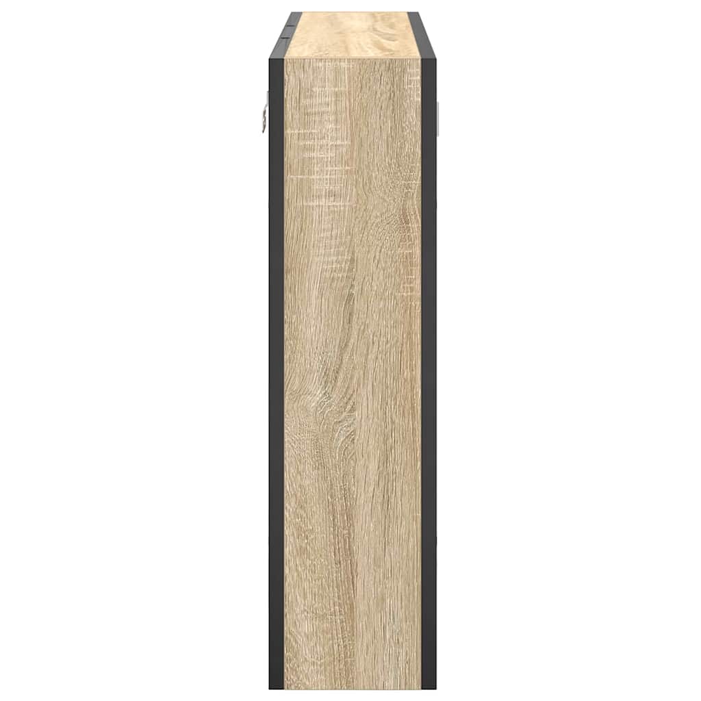 Bathroom Mirror Cabinet Beige 60 x 16 x 60 cm Engineered wood