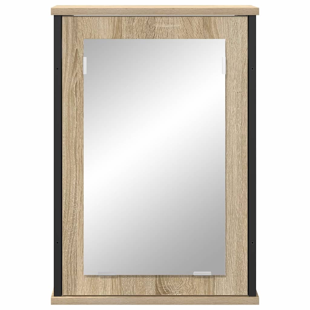 Bathroom Mirror Cabinet Brown 42 x 12 x 60 cm Engineered wood