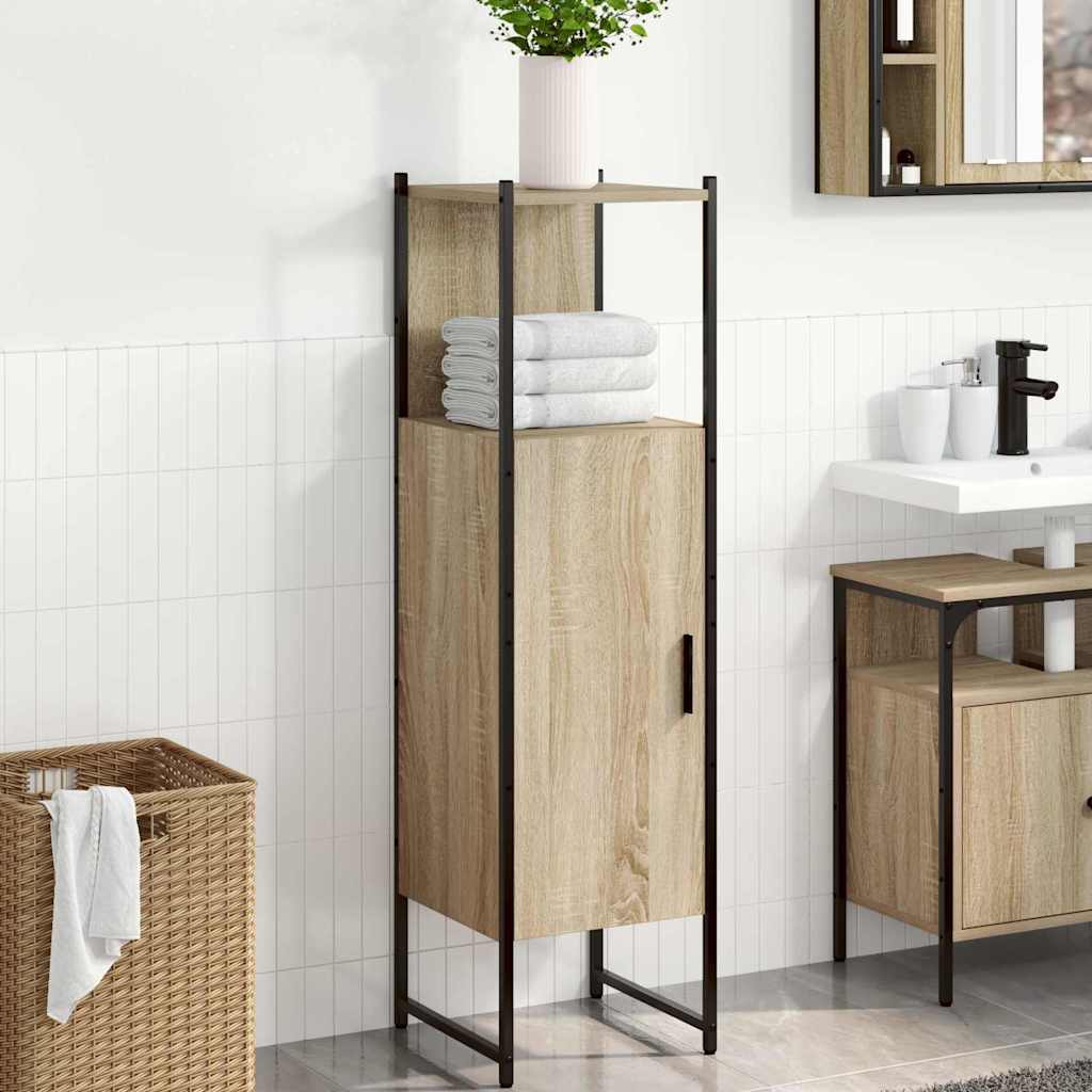 Bathroom Cabinet Beige 33 x 33 x 120.5 cm Engineered wood