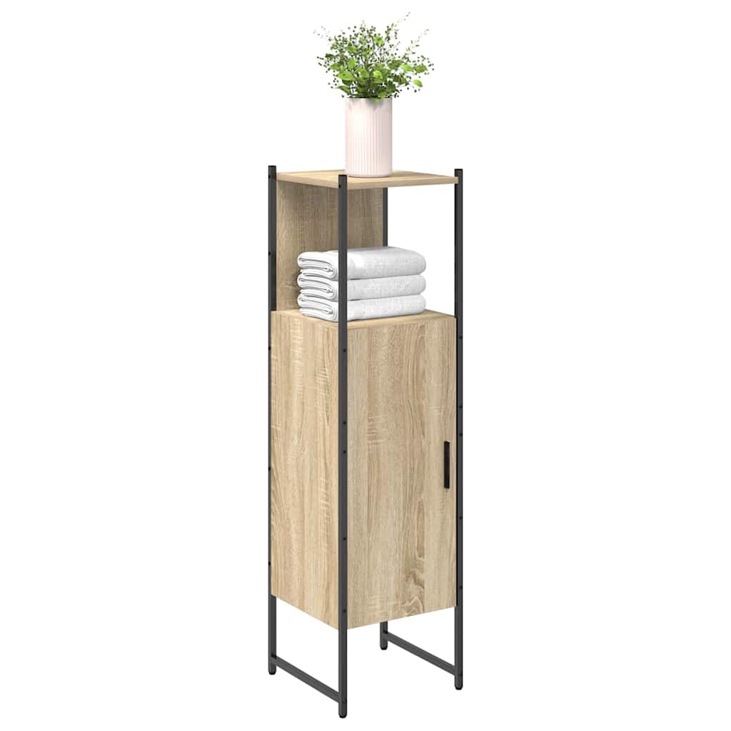 Bathroom Cabinet Beige 33 x 33 x 120.5 cm Engineered wood