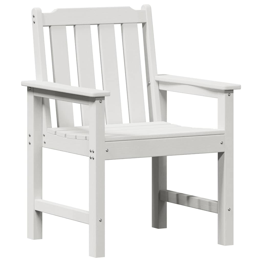 Garden Dining Chair 2 pcs White 65.5 x 59 x 88cm HDPE