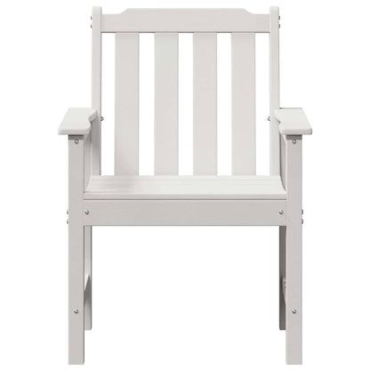 Garden Dining Chair 2 pcs White 65.5 x 59 x 88cm HDPE