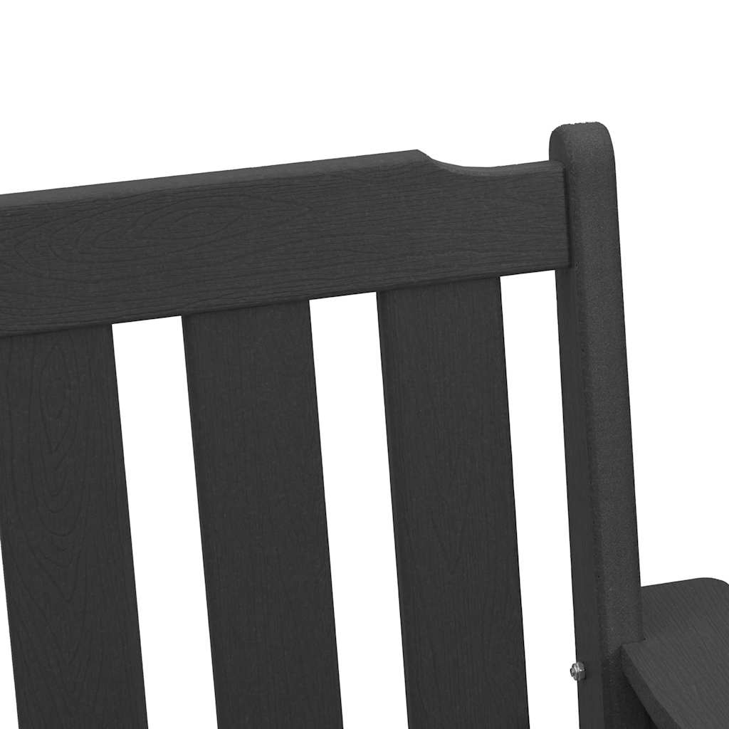 Garden Dining Chair 2 pcs Black 65.5 x 59 x 88cm HDPE