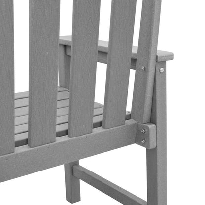 Garden Dining Chair 2 pcs Light Grey 65.5 x 59 x 88cm HDPE