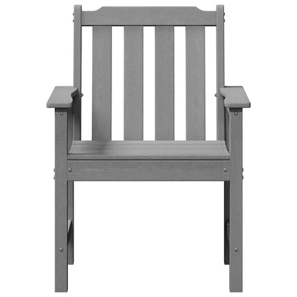 Garden Dining Chair 2 pcs Light Grey 65.5 x 59 x 88cm HDPE