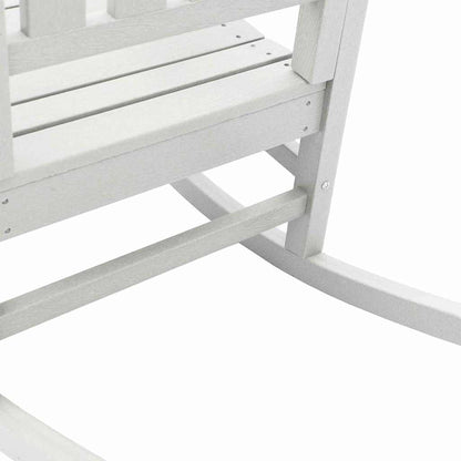 Garden Rocking Chair White 70 x 92 x 108cm HDPE