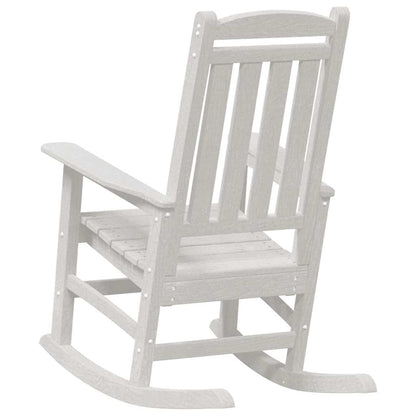 Garden Rocking Chair White 70 x 92 x 108cm HDPE