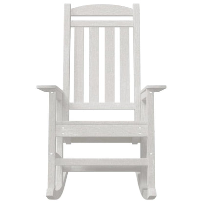 Garden Rocking Chair White 70 x 92 x 108cm HDPE