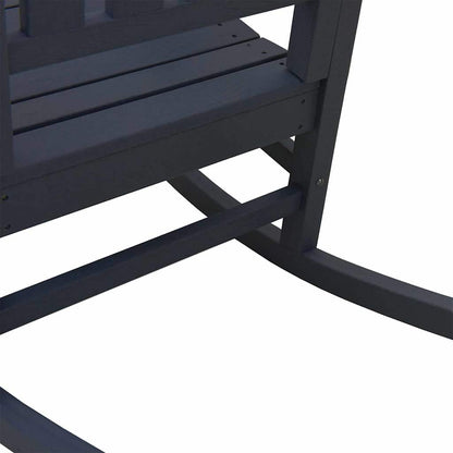 Garden Rocking Chair Navy 70 x 92 x 108cm HDPE