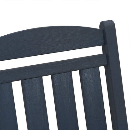 Garden Rocking Chair Navy 70 x 92 x 108cm HDPE