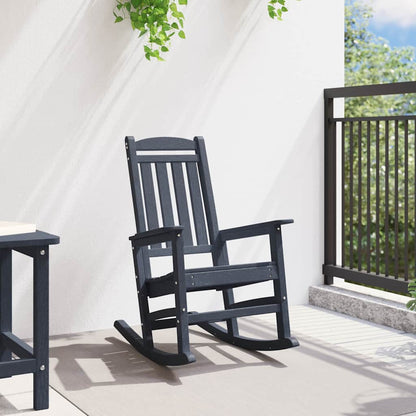 Garden Rocking Chair Navy 70 x 92 x 108cm HDPE