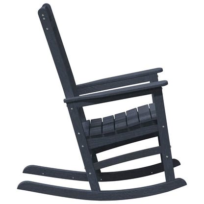 Garden Rocking Chair Navy 70 x 92 x 108cm HDPE