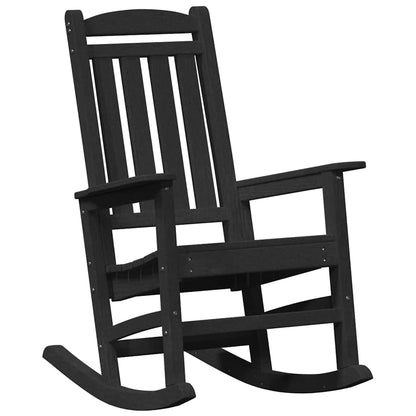 Garden Rocking Chair Black 70 x 92 x 108cm HDPE