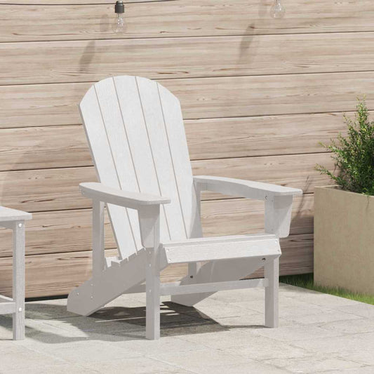 Adirondack Chair White 74 x 82 x 92cm HDPE