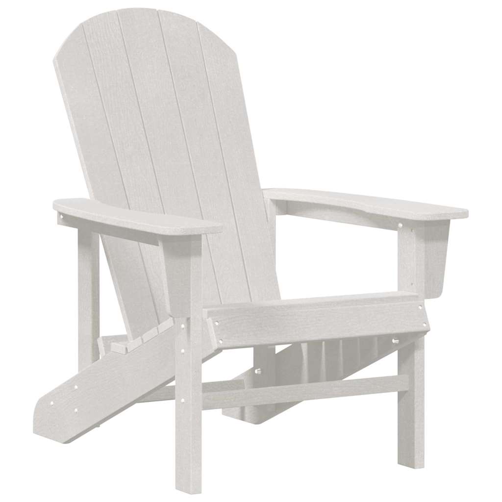 Adirondack Chair White 74 x 82 x 92cm HDPE