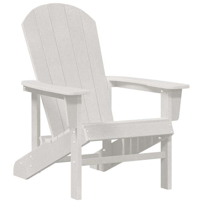 Adirondack Chair White 74 x 82 x 92cm HDPE