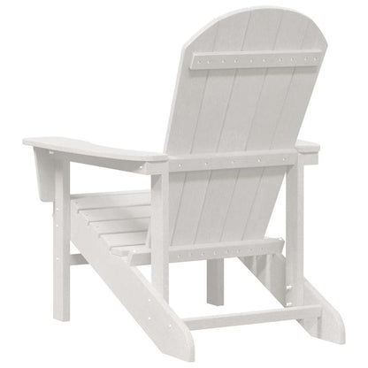Adirondack Chair White 74 x 82 x 92cm HDPE