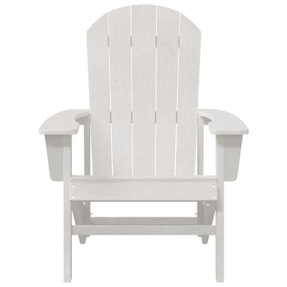 Adirondack Chair White 74 x 82 x 92cm HDPE